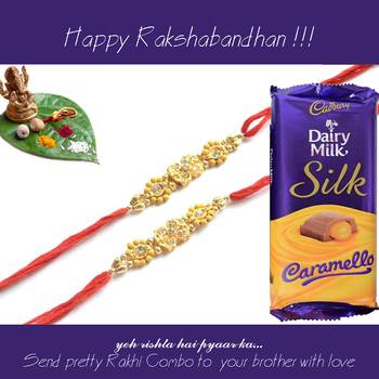 multicolor Beaded Brother Rakhi  For Rakshabandhan 1