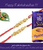 multicolor Beaded Brother Rakhi  For Rakshabandhan