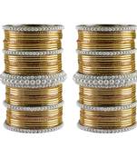 Multi Moti Brass Bangle