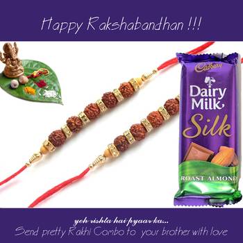 multicolor Beaded Brother Rakhi  For Rakshabandhan 1