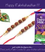 multicolor Beaded Brother Rakhi  For Rakshabandhan