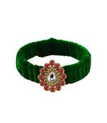 Light Green Stone Brass Bangle