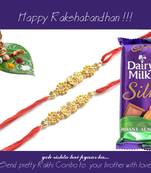 multicolor Beaded Brother Rakhi  For Rakshabandhan