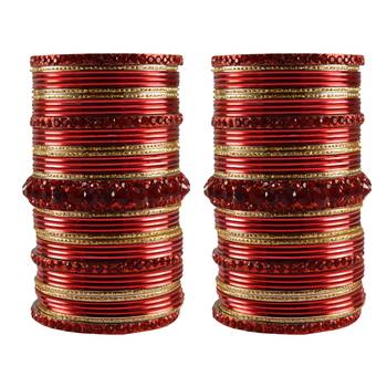 Multi Stone Brass Bangle 1