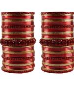 Multi Stone Brass Bangle