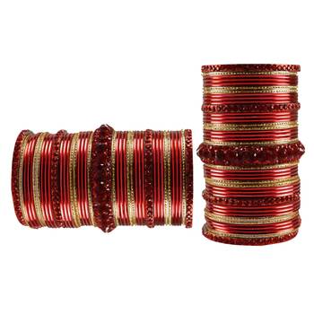 Multi Stone Brass Bangle 2
