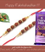 multicolor Beaded Brother Rakhi  For Rakshabandhan