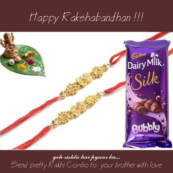 multicolor Beaded Brother Rakhi  For Rakshabandhan 1