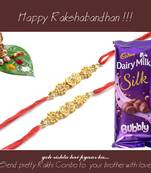 multicolor Beaded Brother Rakhi  For Rakshabandhan