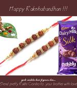 multicolor Beaded Brother Rakhi  For Rakshabandhan