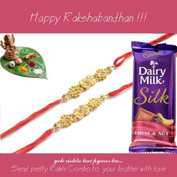 multicolor Beaded Brother Rakhi  For Rakshabandhan 1