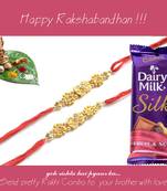 multicolor Beaded Brother Rakhi  For Rakshabandhan