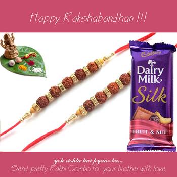 multicolor Beaded Brother Rakhi  For Rakshabandhan 1