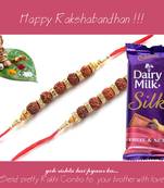 multicolor Beaded Brother Rakhi  For Rakshabandhan