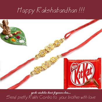 multicolor Beaded Brother Rakhi  For Rakshabandhan 1