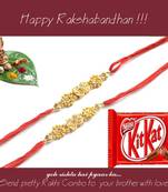 multicolor Beaded Brother Rakhi  For Rakshabandhan
