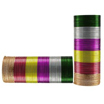 Multi Plain Metal Bangle 2