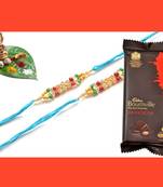 multicolor Beaded Brother Rakhi  For Rakshabandhan