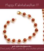 Rudraksh Rakhi with small Dairy Milk