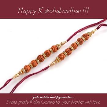 Rudraksh Rakhi with small Dairy Milk 1