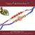 multicolor Beaded Brother Rakhi With one small Dairy Milk