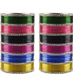 Multi Stone Brass Bangle