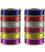 Multi Stone Brass Bangle