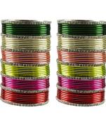 Multi Stone Brass Bangle