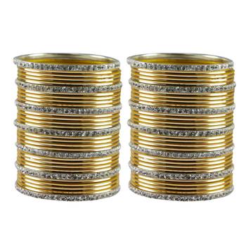Golden Stone Brass Bangle 1
