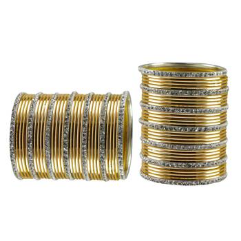 Golden Stone Brass Bangle 2