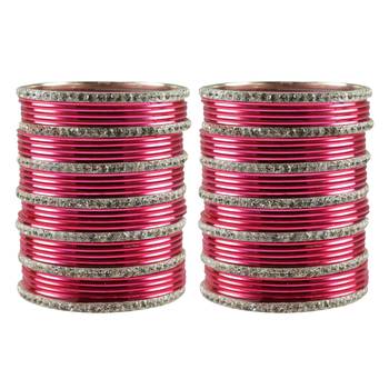 Gajari Stone Brass Bangle 1