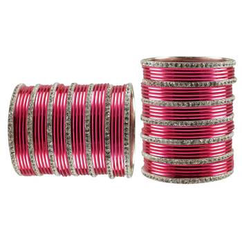 Gajari Stone Brass Bangle 2