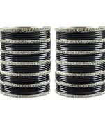 Black Stone Brass Bangle