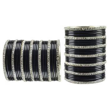 Black Stone Brass Bangle 2
