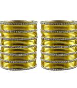 Yellow Stone Brass Bangle