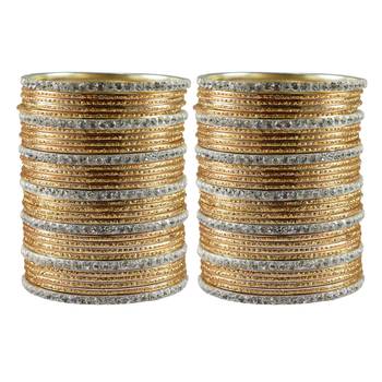 Golden Stone Brass Bangle 1