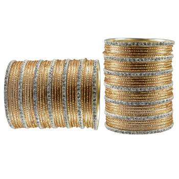 Golden Stone Brass Bangle 2