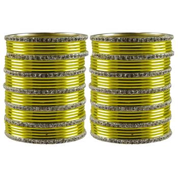 Yellow Stone Brass Bangle 1