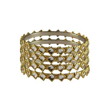 Golden Stone Brass Bangle 1