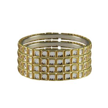 Golden Stone Brass Bangle 1