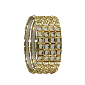 Golden Stone Brass Bangle 2
