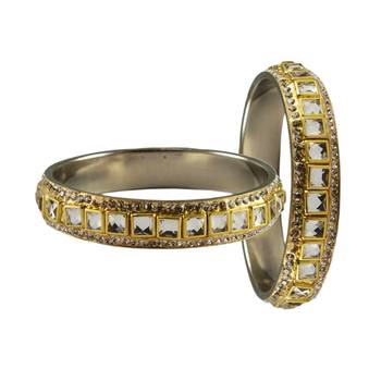 Golden Stone Brass Bangle 2