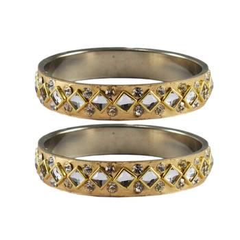 Golden Stone Brass Bangle 1