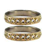 Golden Stone Brass Bangle