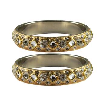 Golden Stone Brass Bangle 1