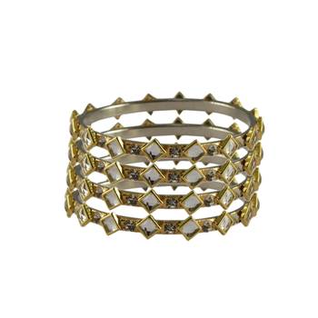 Golden Stone Brass Bangle 1