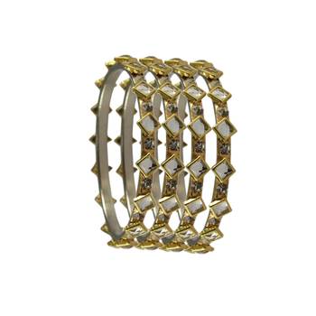 Golden Stone Brass Bangle 2