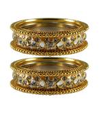 Golden Stone Brass Bangle