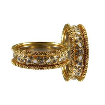 Golden Stone Brass Bangle 2