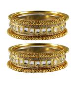 Golden Stone Brass Bangle